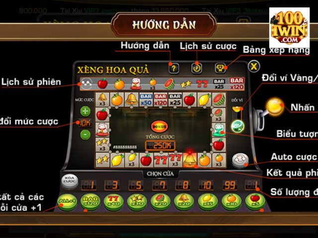 Luật chơi chi tiết game nổ hũ xèng hoa quả iWin